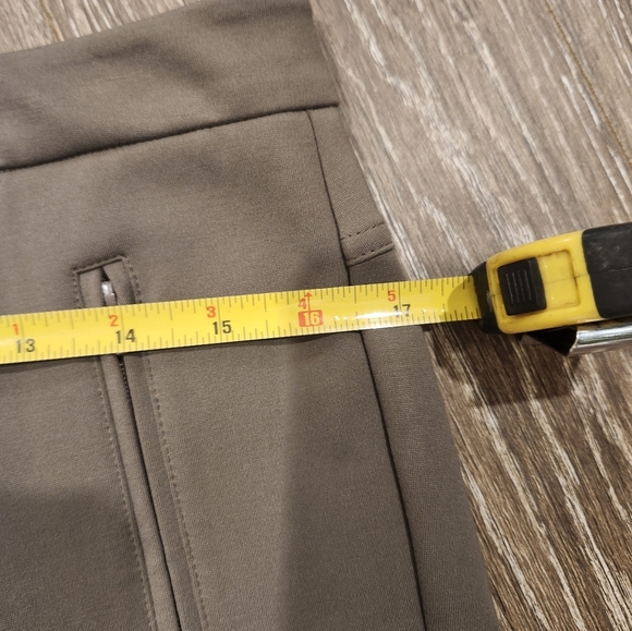 Peace of Cloth Womens Piped Cigarette Pants‎ Size 8 In Mushroom Tan NWOT - Picture 9 of 10